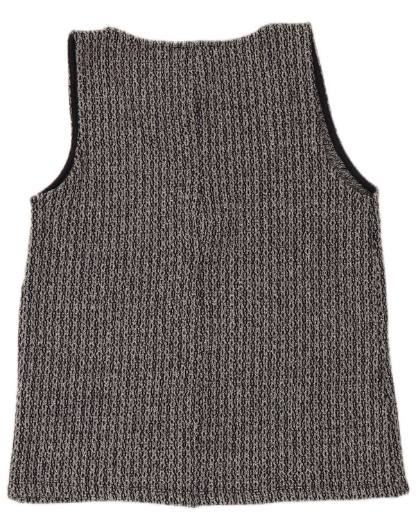 Vest Vest Top Femei Zara UK 12 Medium Gri Poliester