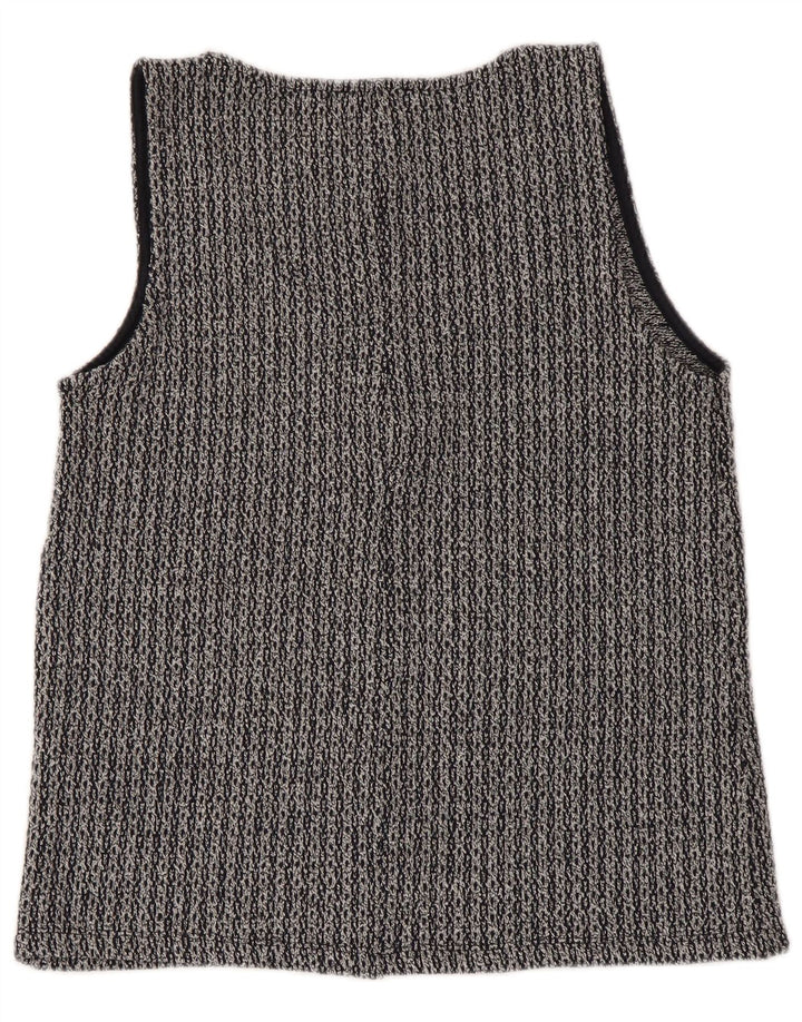 Vest Vest Top Femei Zara UK 12 Medium Gri Poliester