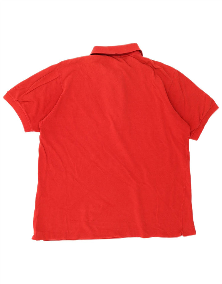 Tricou polo Lacoste pentru bărbați mărimea 5 mare, roșu, bumbac clasic
