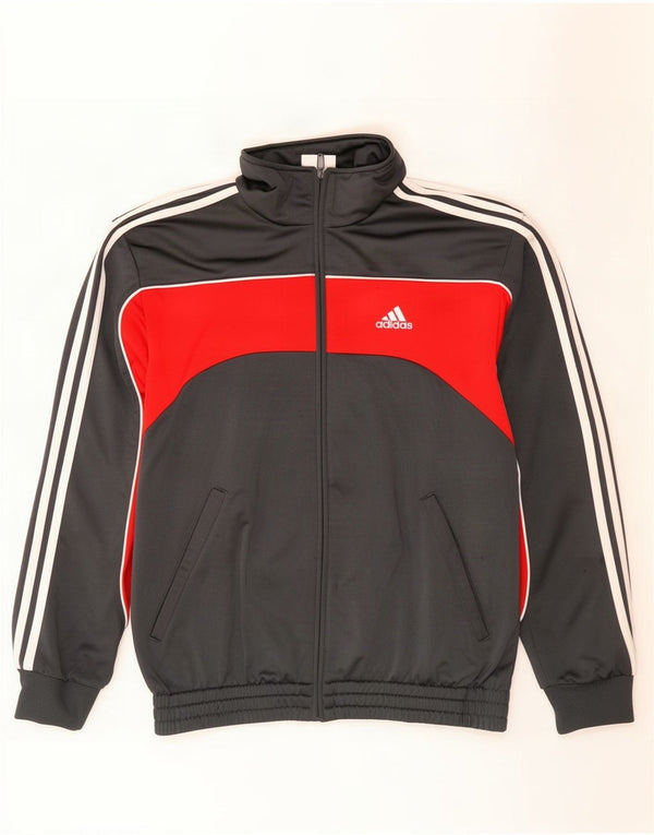 Jachetă de top pentru trening grafic Adidas pentru bărbați Marea Britanie 36/38, gri mic, bloc de culoare