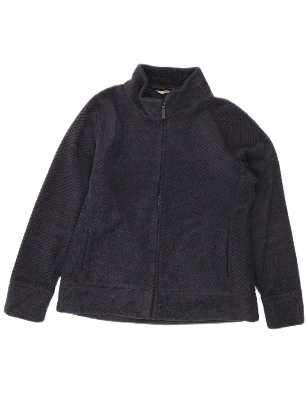 MARKS & SPENCER Jachetă fleece pentru femei UK 16 mare, poliester bleumarin