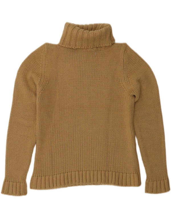 Pulover pentru femei cu gât rulat Zara UK 14 mare maro acrilic