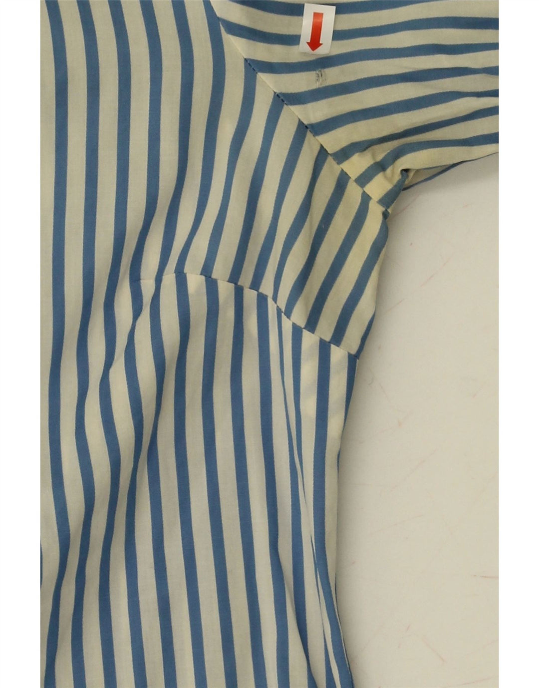 TOMMY HILFIGER Womens Stretch Shirt US 4 Small Blue Striped Cotton Vintage Tommy Hilfiger and Second-Hand Tommy Hilfiger from Messina Hembry 