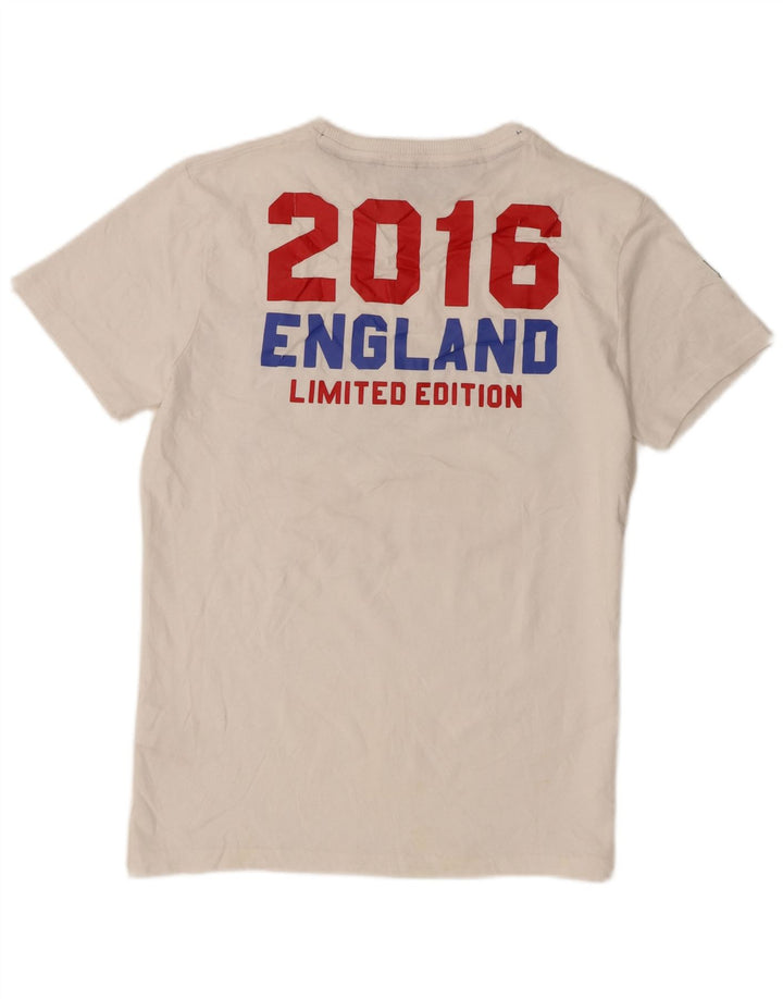 Tricou grafic pentru bărbați Superdry Top Medium White Bumbac