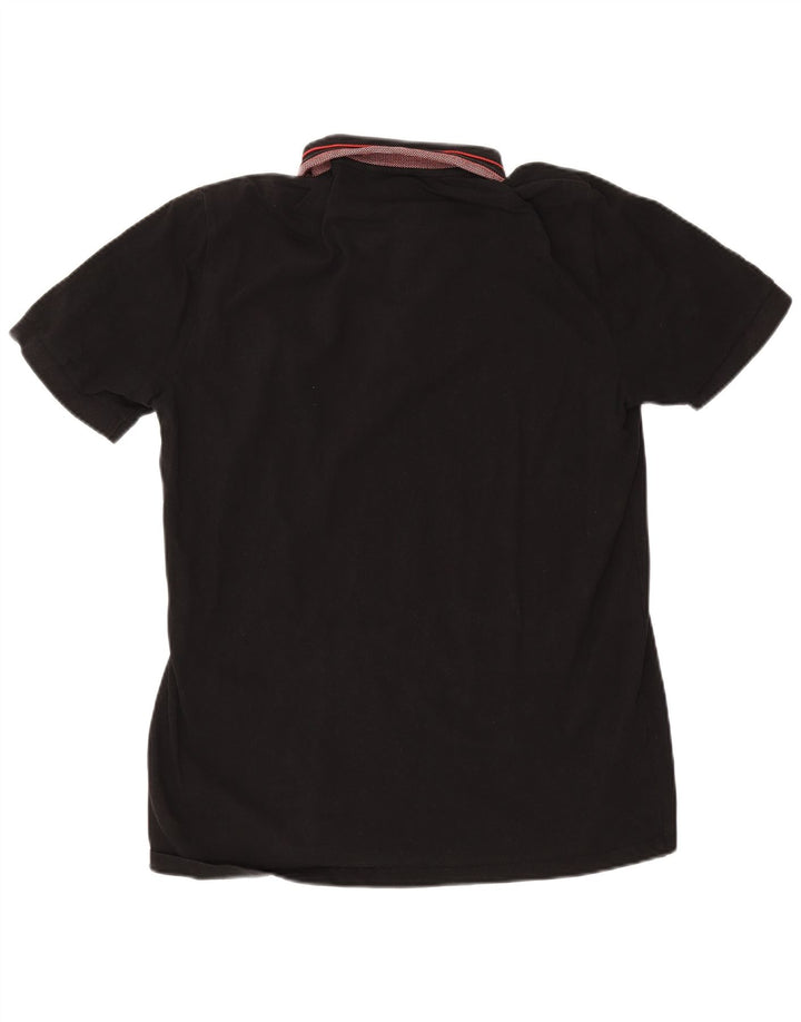 Cămașă polo pentru bărbați Hugo Boss, bumbac cu dungi negre mari