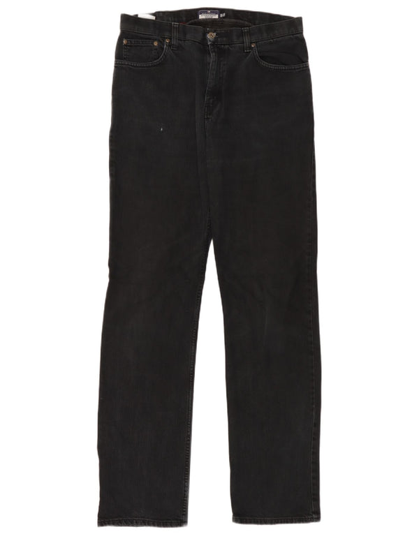Blugi drepți pentru bărbați Marks & Spencer Blue Harbour W34 L35 bumbac negru