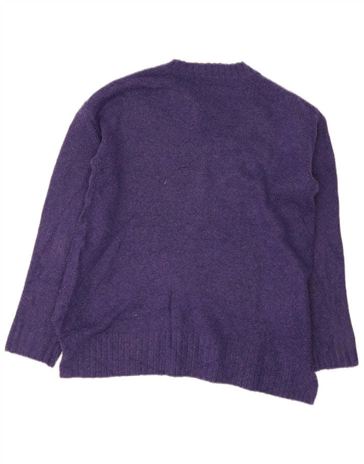 Pulover pentru femei Marks & Spencer cu decolteu rotund UK 10 mic violet