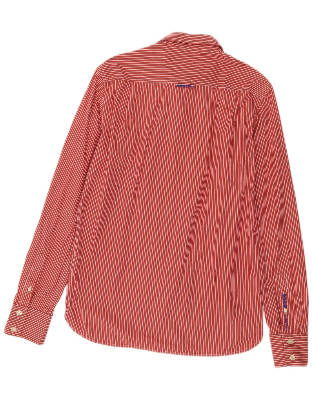 Cămașă pentru bărbați Superdry, mare, roșu, bumbac cu dungi