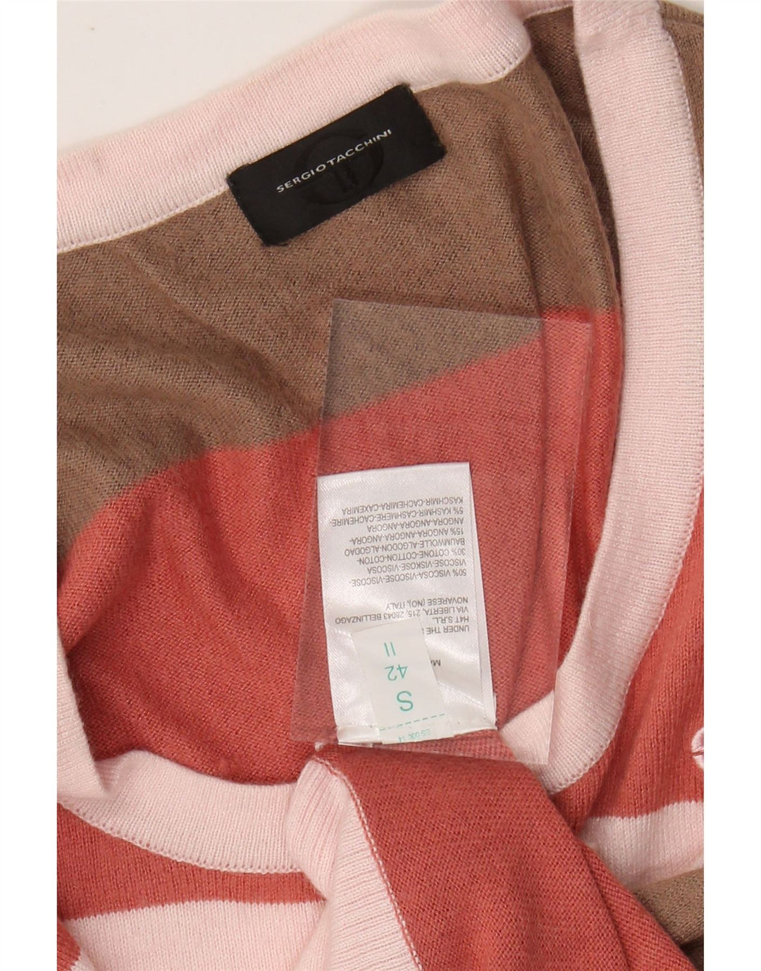 SERGIO TACCHINI Pulover de damă cu gât barcă UK 10 Mic Multicolor