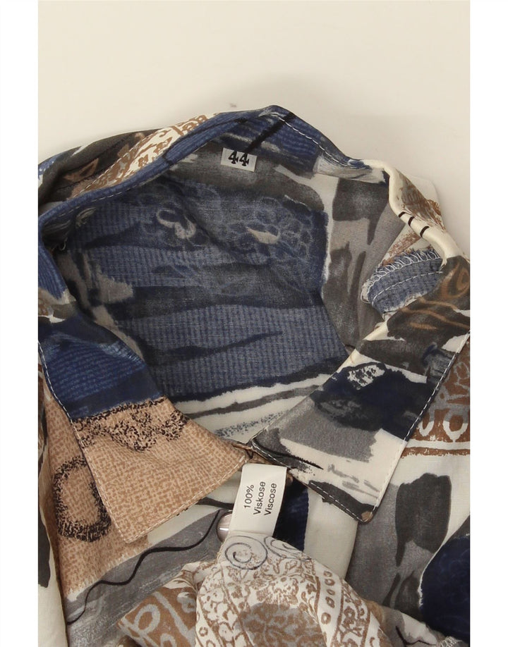 Cămașă Vintage pentru femei EU 44 XL Multicolor Patchwork Viscose