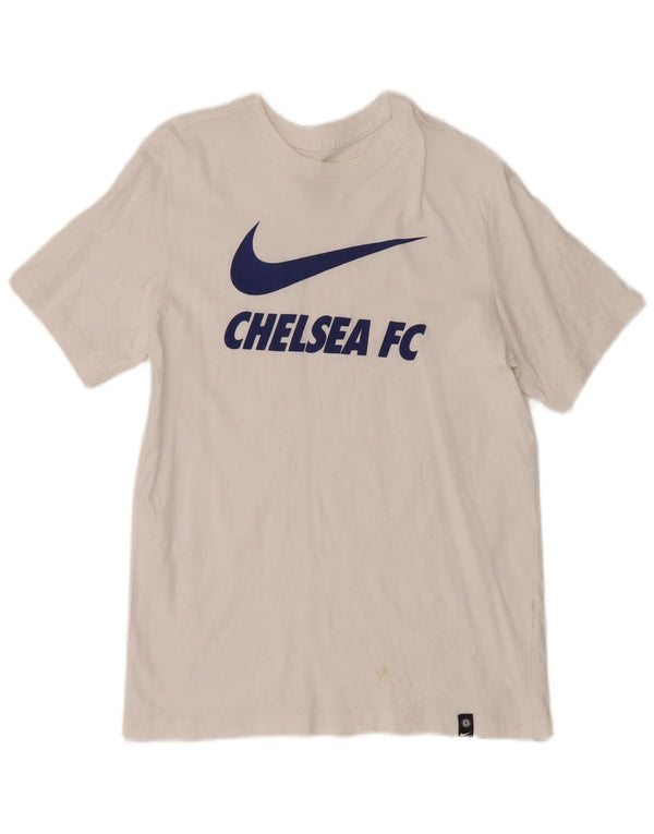 Tricou grafic Nike pentru bărbați Chelsea FC Top Medium Alb
