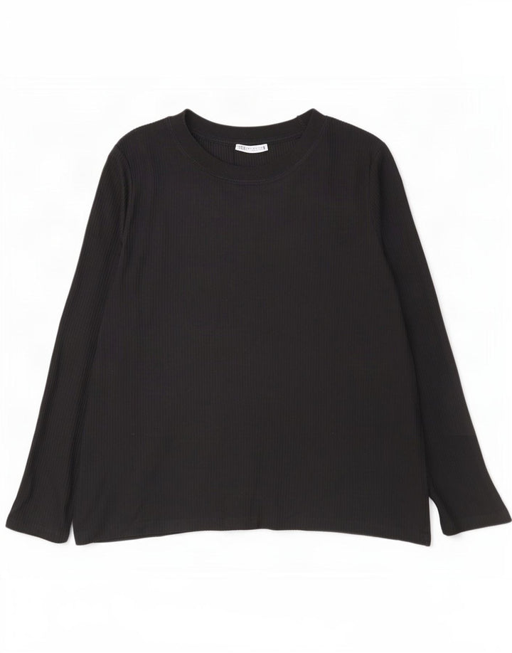 Top pentru bărbați Zara cu mânecă lungă XL negru
