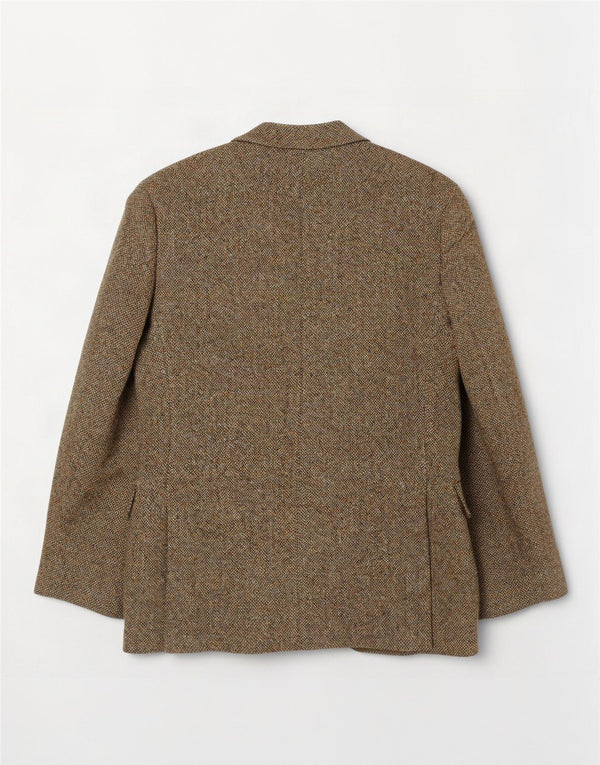 Jachetă pentru bărbați Harris Tweed, cu 2 nasturi, UK 36 Lână kaki mică
