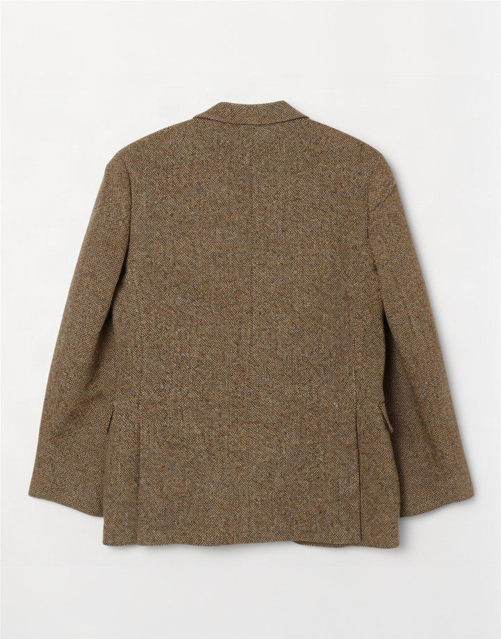 Jachetă pentru bărbați Harris Tweed, cu 2 nasturi, UK 36 Lână kaki mică