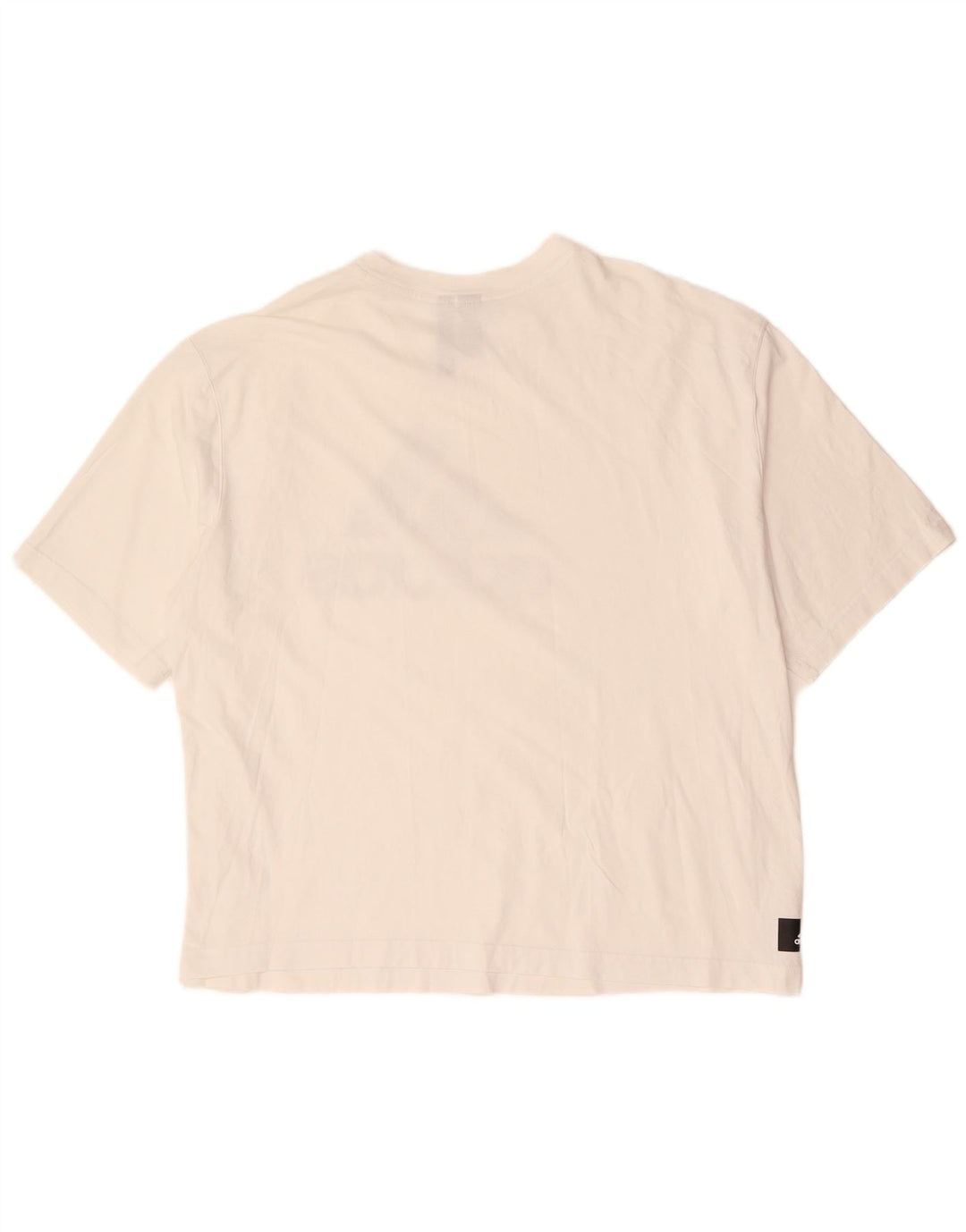 Tricou grafic supradimensionat ADIDAS pentru femei UK 20/22 XL bumbac alb