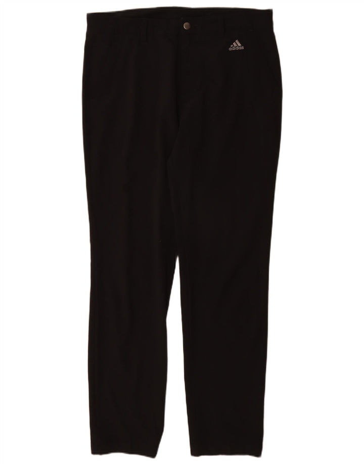 Pantaloni chino subțiri pentru femei Adidas W32 L32 poliester negru