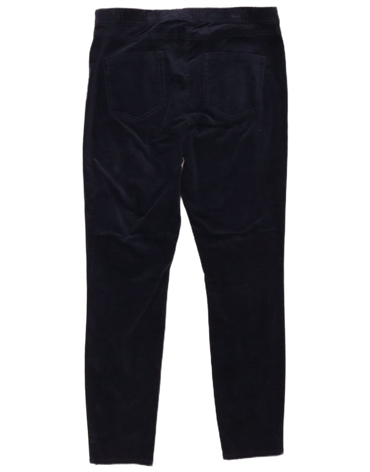 WHITE STUFF Pantaloni casual din catifea pentru femei UK 16 Large W32 L30 Bleumarin