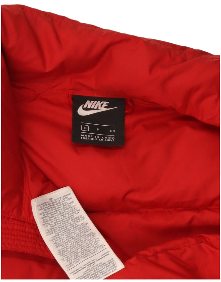 Gilet căptușit pentru bărbați Nike UK 36 Mic portocaliu din poliester