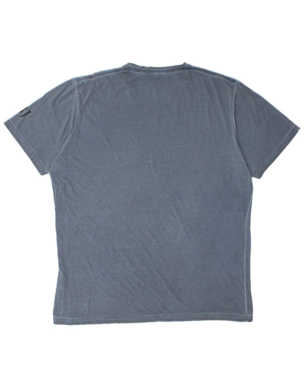 Trussardi Jeans Bărbați Tricou Top 2XL Bumbac Albastru