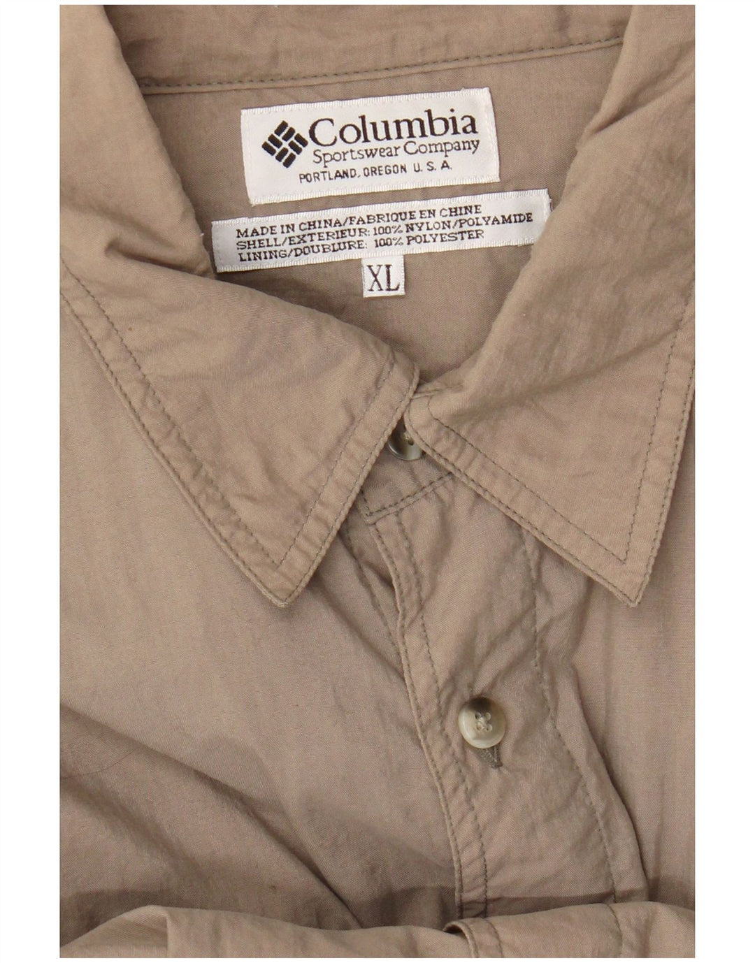 Cămașă Columbia pentru bărbați XL, bej, nailon