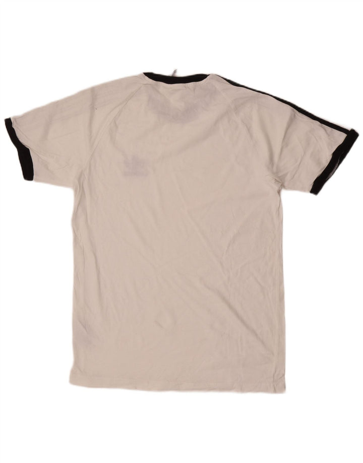 Tricou pentru bărbați Adidas Top Mediu Alb Bumbac