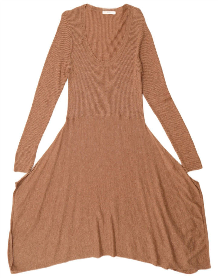 Rochie pulover pentru femei Marks & Spencer UK 14 Medium Brown Viscose