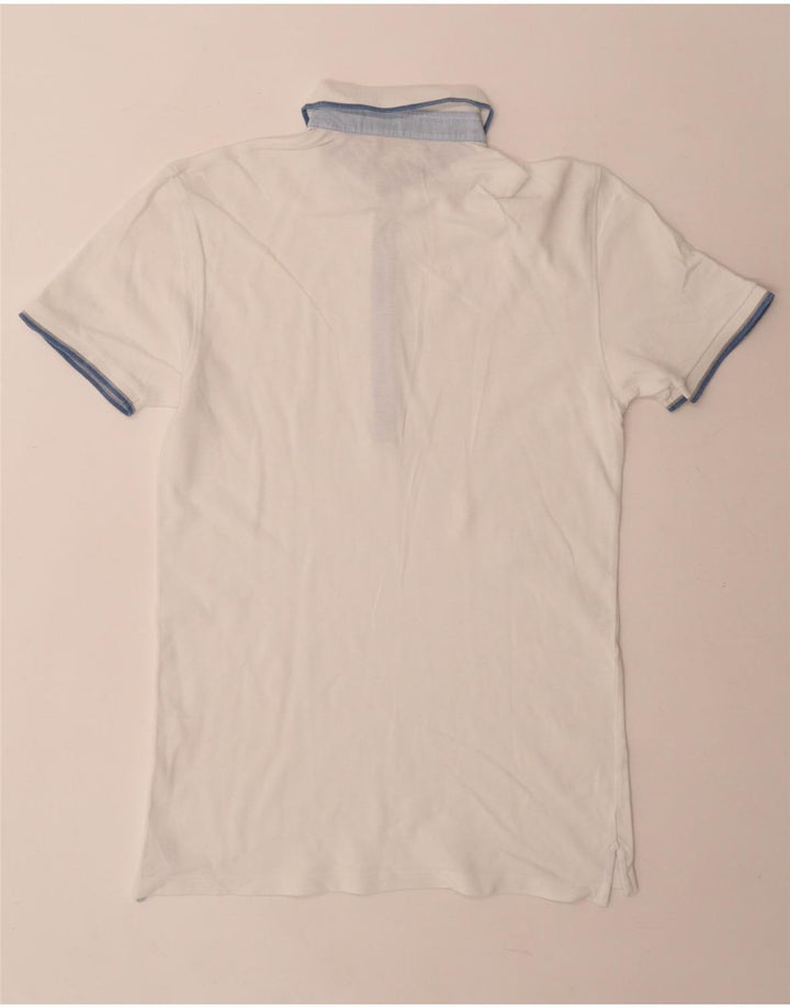 Tricou polo pentru bărbați Fay IT 46 Bumbac alb mic