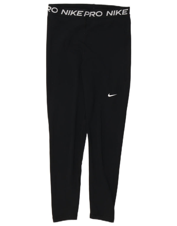 Leggings NIKE Dri Fit Graphic pentru femei UK 12 Medium Black