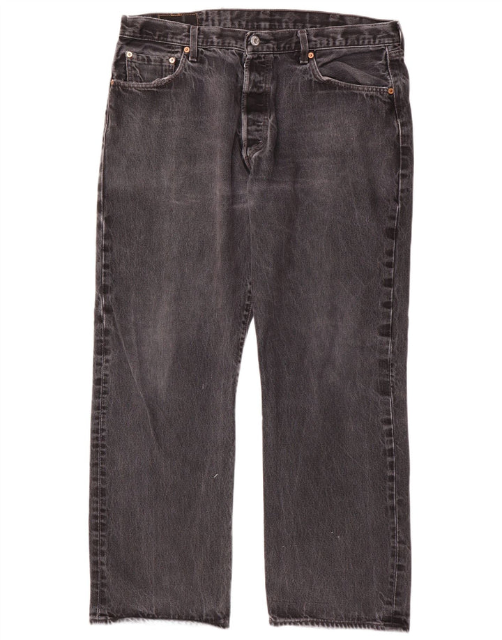 Blugi drepti pentru bărbați Levi's 501 W40 L30 bumbac gri