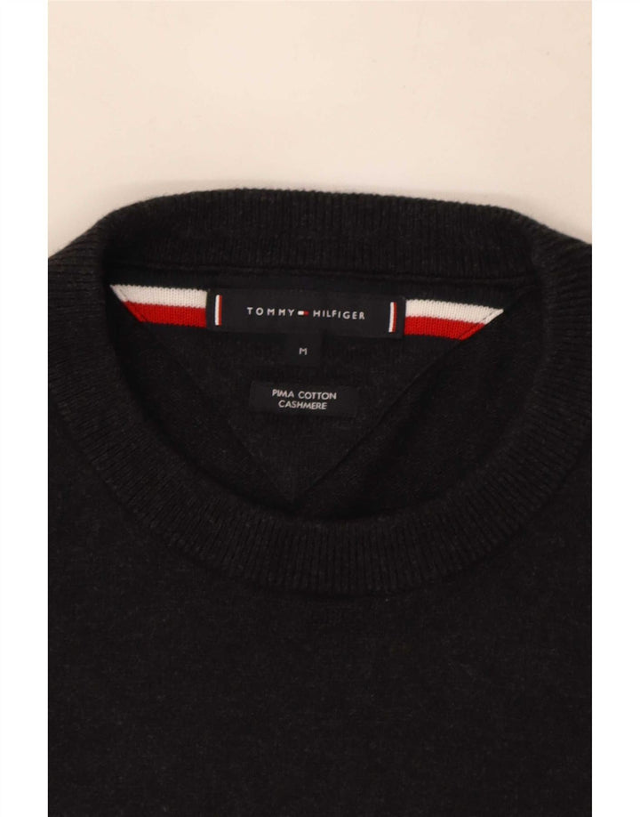 Pulover Tommy Hilfiger pentru bărbați, cu gât crew, bumbac, gri mediu