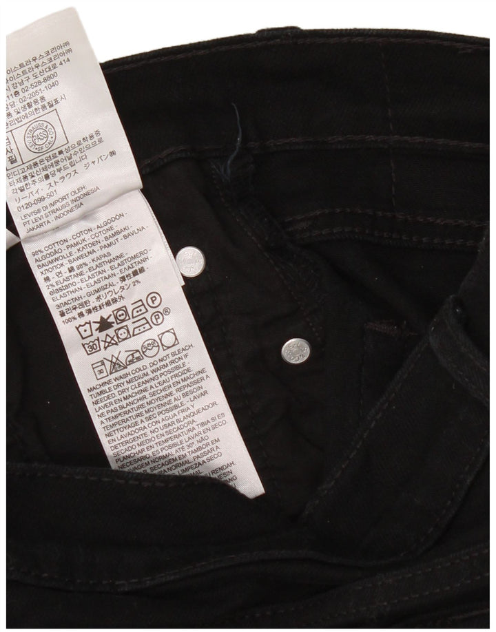 Blugi slim pentru femei Levi's W32 L30 bumbac negru