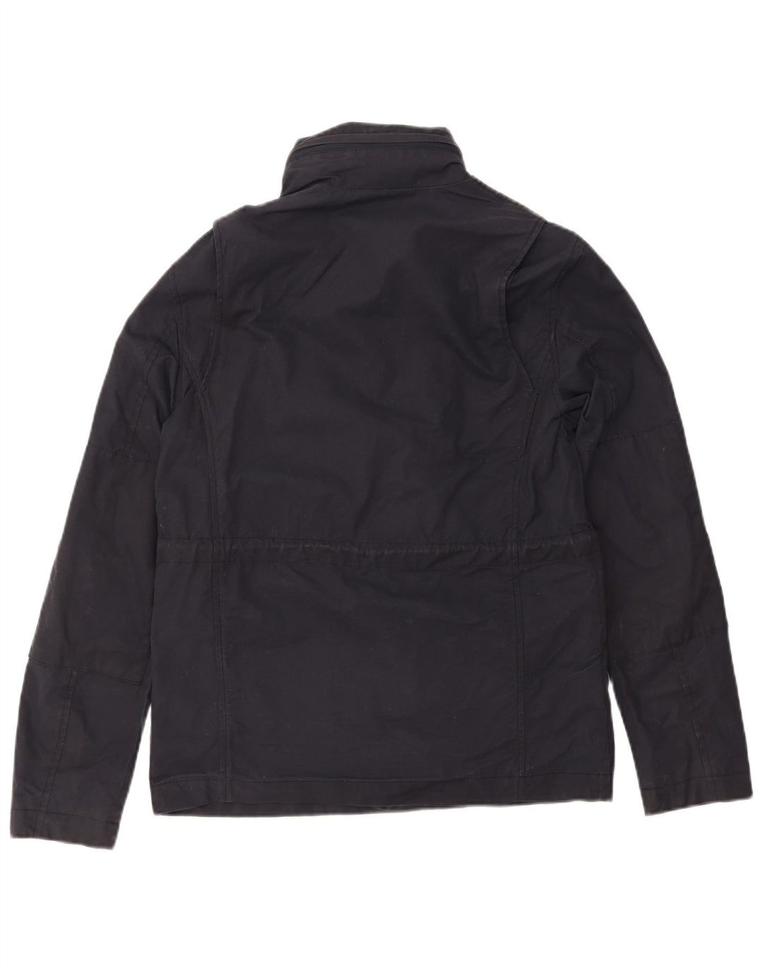 FRED PERRY Jachetă de vânt cu glugă pentru bărbați UK 36 Bumbac, albastru bleumarin mic