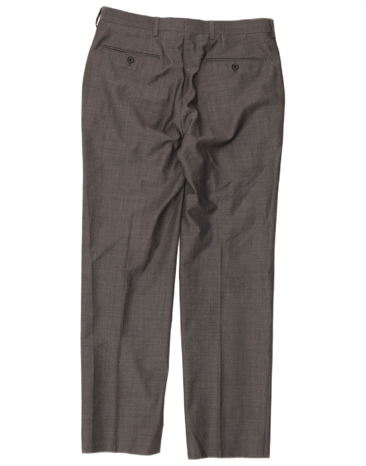 Marks & Spencer Pantaloni drepți pentru bărbați L32 L31 Lână gri