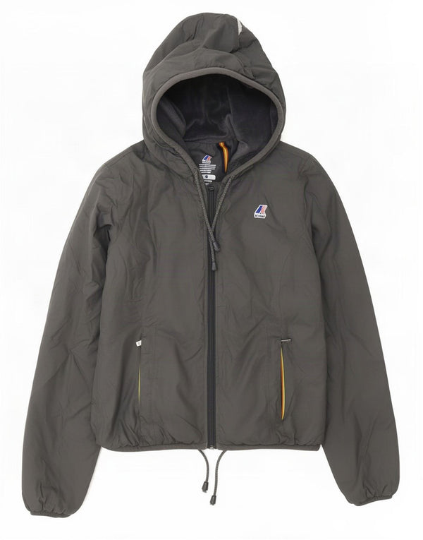 Jachetă Windbreaker pentru femei cu glugă K-Way UK 8 Small, gri din poliamidă
