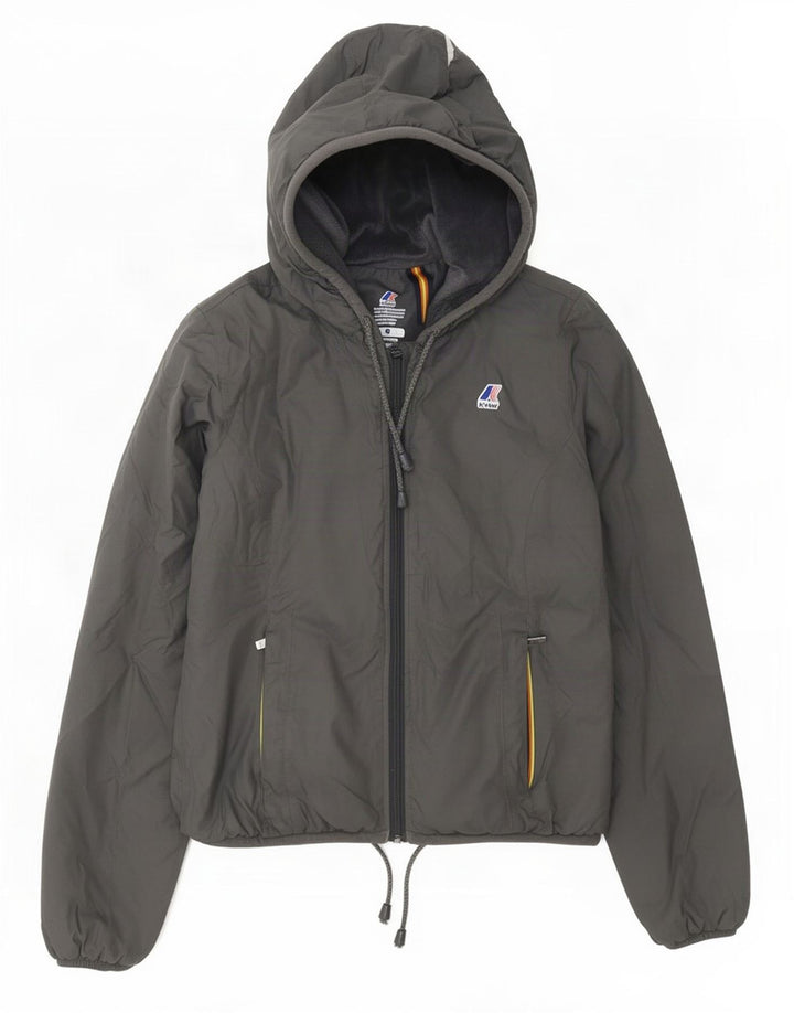 Jachetă Windbreaker pentru femei cu glugă K-Way UK 8 Small, gri din poliamidă