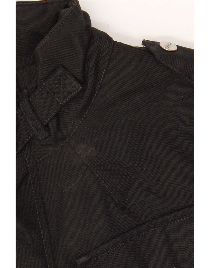 Jachetă militară pentru bărbați Woolrich UK 38, nailon mediu negru