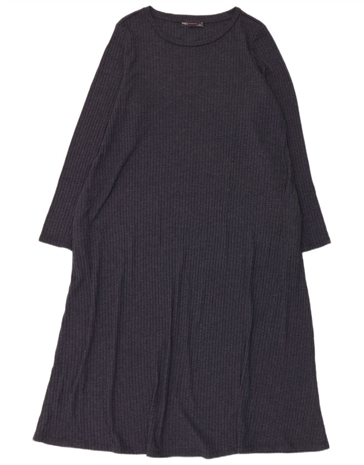 Rochie pulover pentru femei Marks & Spencer UK 18 XL Bleumarin Poliester