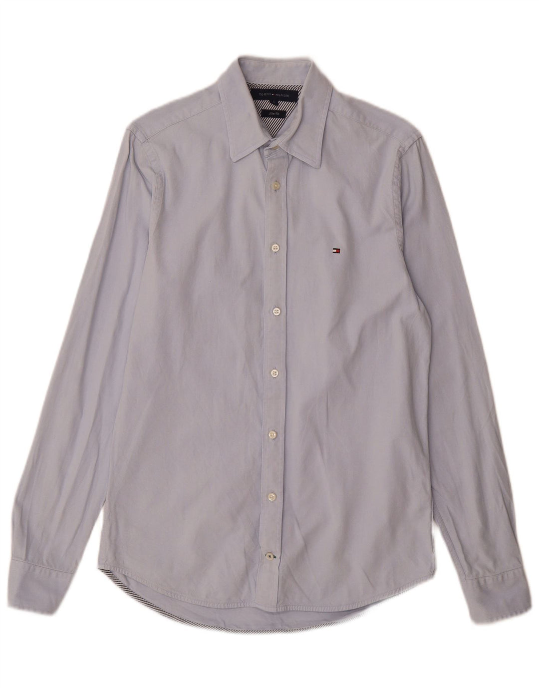 Cămașă Slim Fit Tommy Hilfiger pentru bărbați, bumbac, albastru