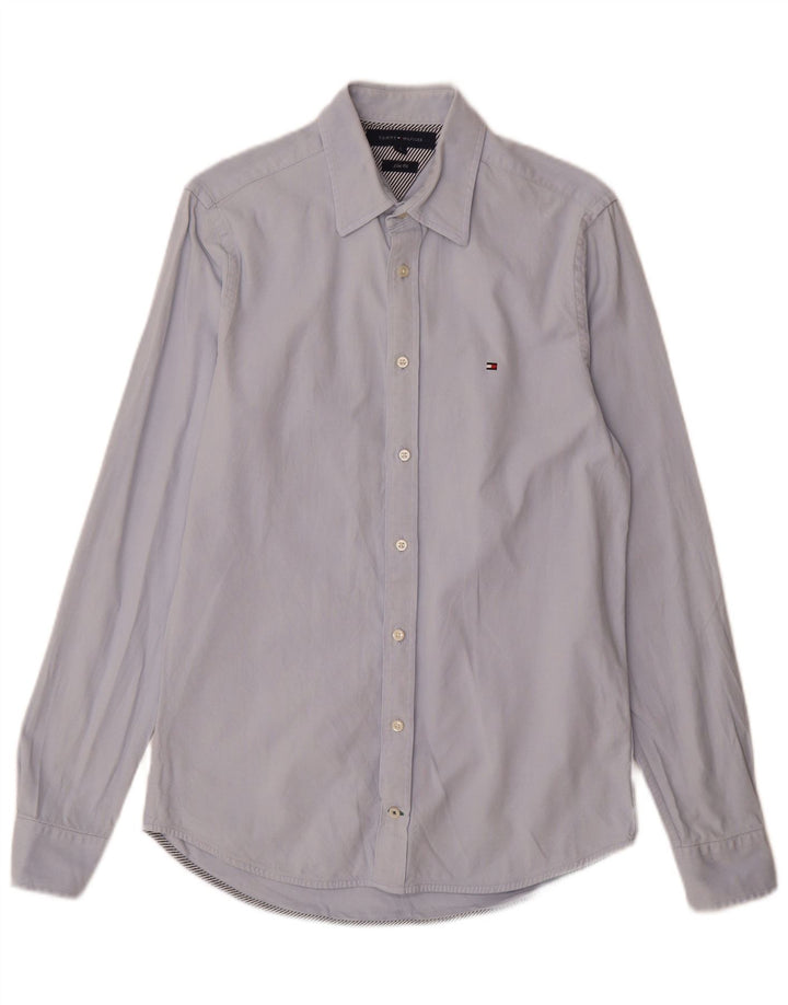 Cămașă Slim Fit Tommy Hilfiger pentru bărbați, bumbac, albastru