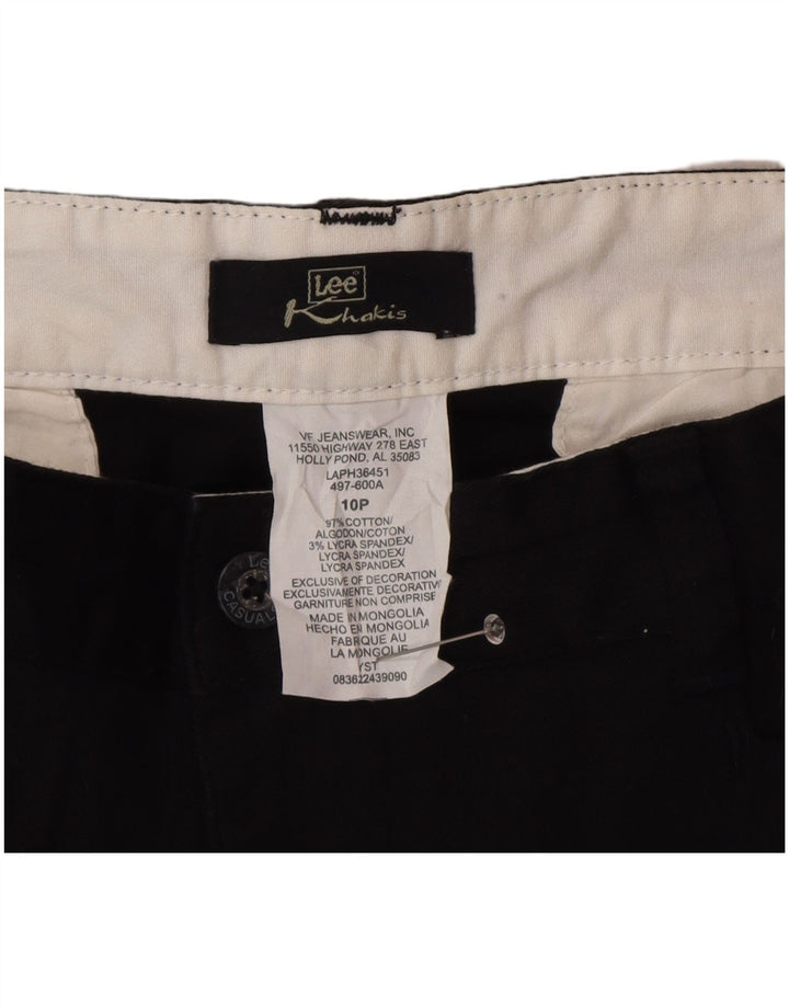 Pantaloni scurți casual pentru femei Lee Khakis US 10 Large W32 Bumbac negru