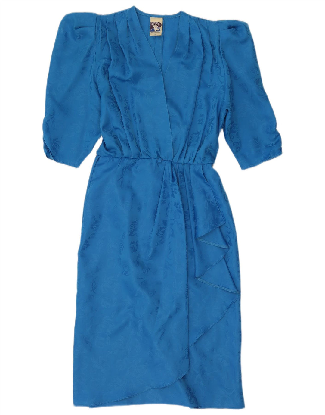 Rochie Wrap YESSICA pentru femei EU 38 Medium Blue Floral Poliester