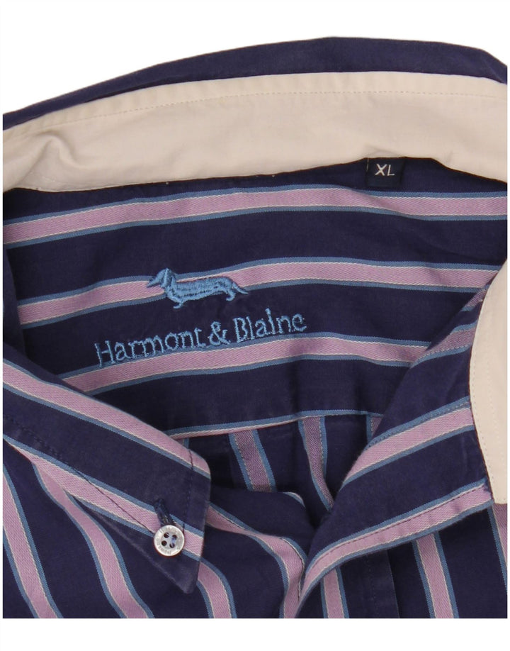 Cămașă pentru bărbați Harmont & Blaine XL bleumarin cu dungi