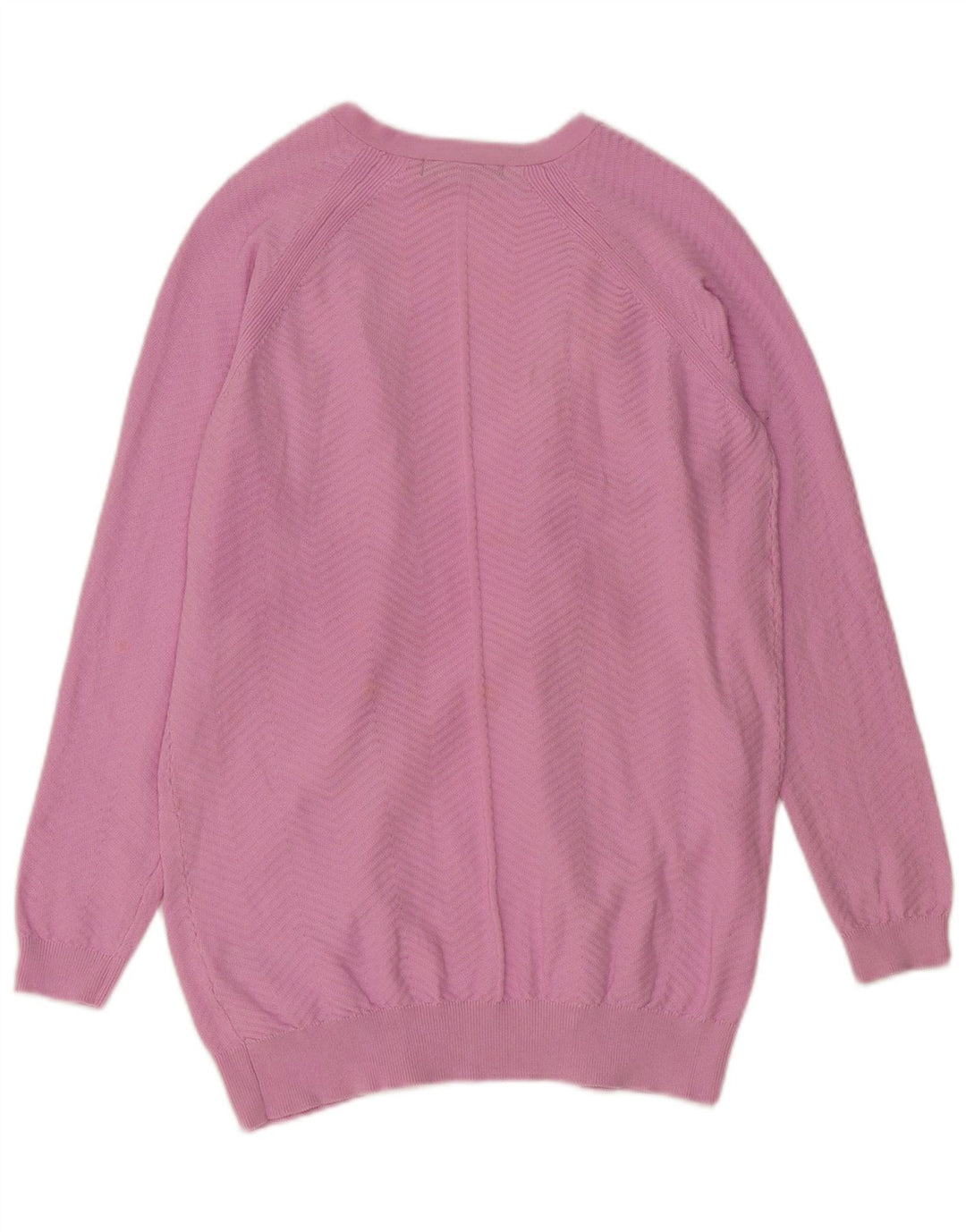 MARKS & SPENCER Pulover cardigan deschis pentru femei UK 10 Small Pink Chevron