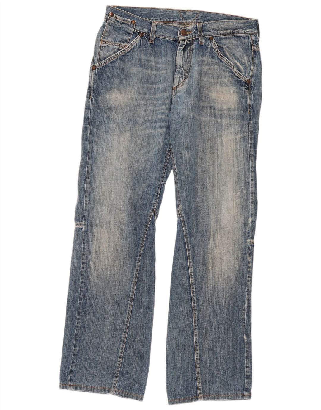 Blugi drepti pentru femei Meltin' Pot W34 L31 Albastru