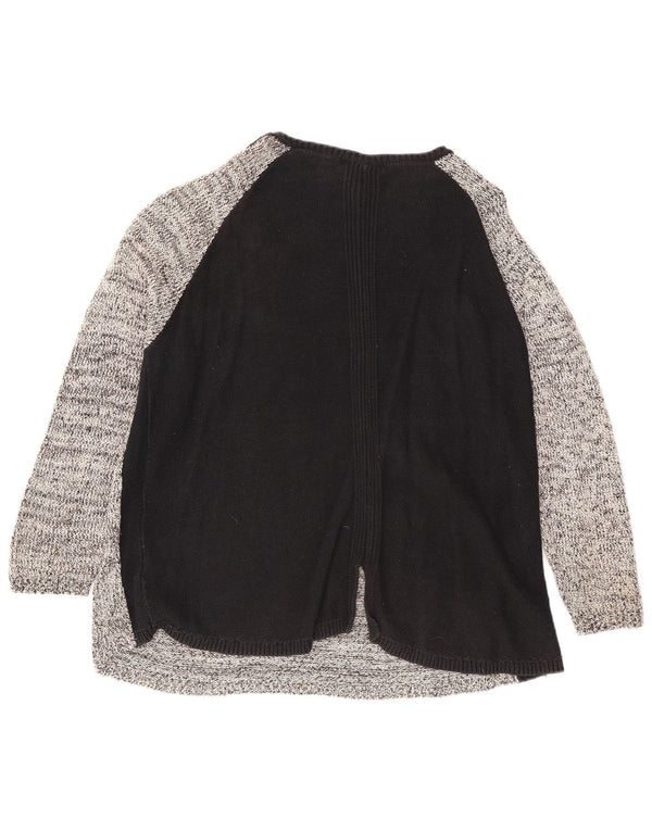 Pulover pentru femei Marks & Spencer cu gât de barcă UK 24 4XL Gri Colorblock