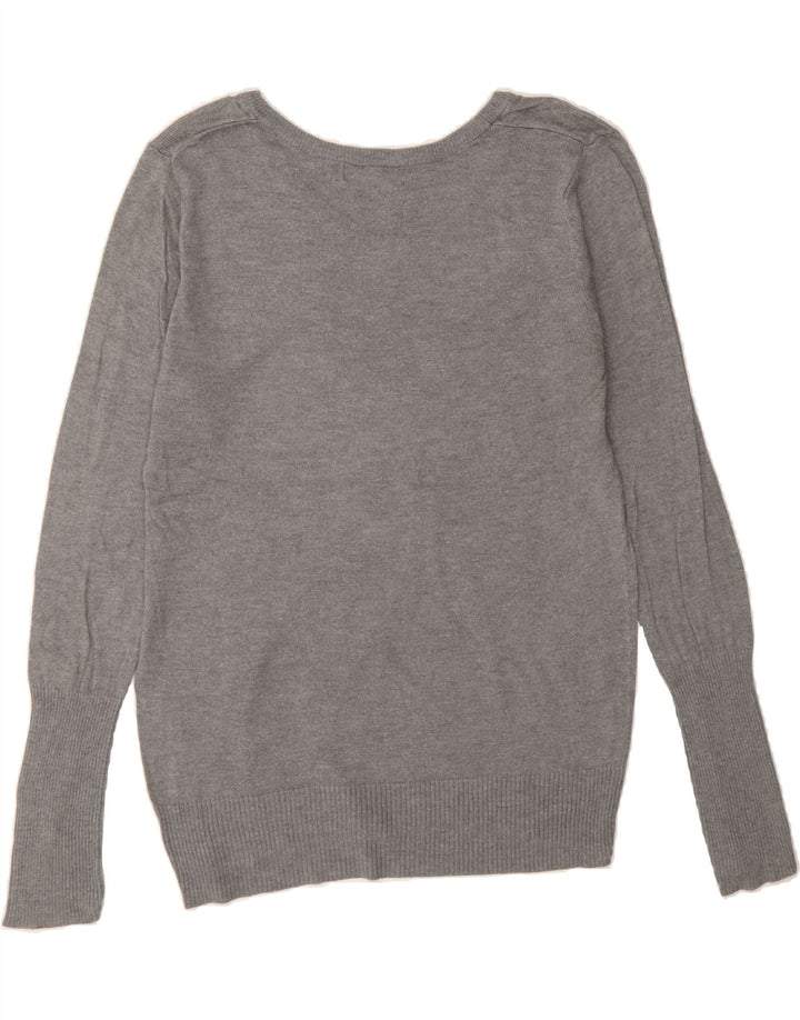 MOSSIMO Womens V-Neck Jumper Sweater UK 18 XL Grey Vintage Mossimo and Second-Hand Mossimo from Messina Hembry 