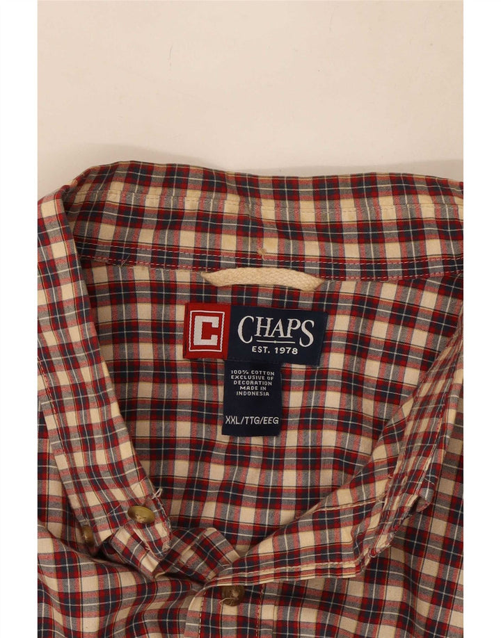 Cămașă pentru bărbați Chaps 2XL, bumbac cu carouri roșii
