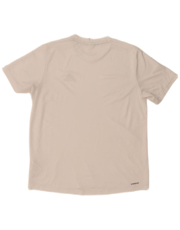 Tricou pentru bărbați Adidas Aeroready Top Medium Alb Poliester