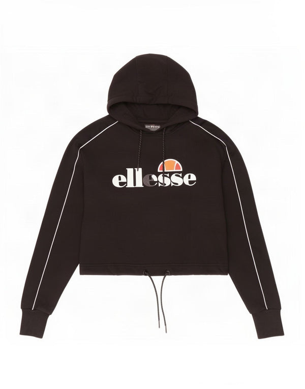 Pulover cu glugă cu grafică supradimensionată pentru femei Ellesse UK 4 XS Negru