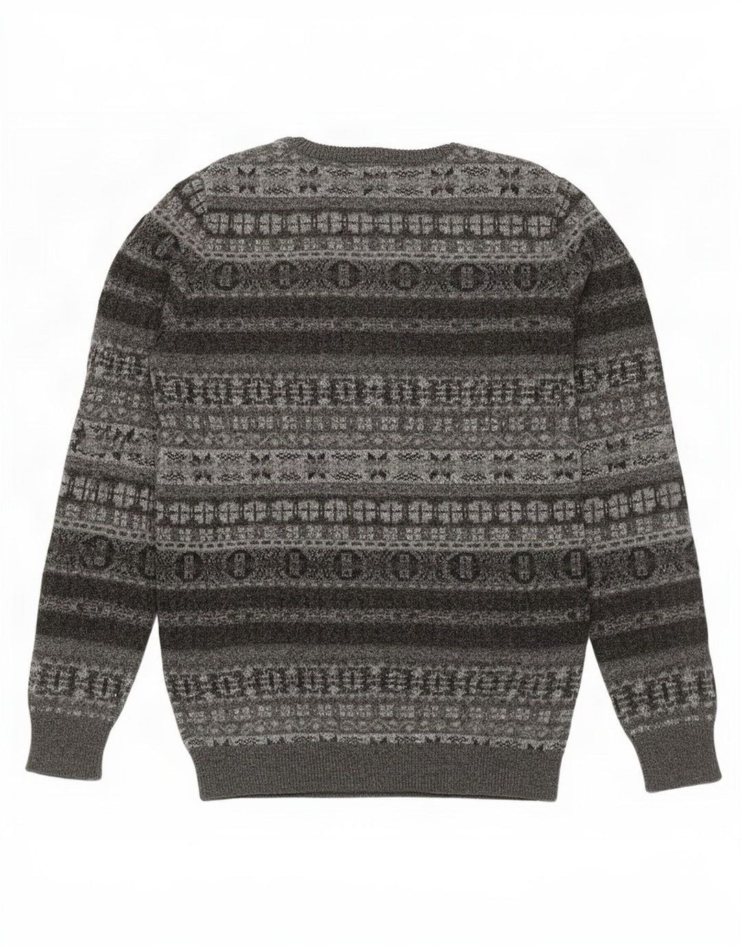 Pulover Marlboro Classics pentru bărbați, cu gât crew, 2XL, lână Fair Isle gri